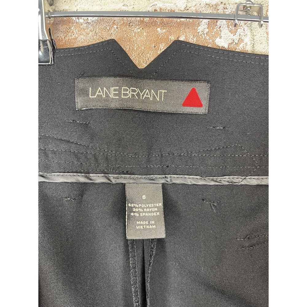 Lane Bryant Women's #1026‎ Career Formal Adjustable Waist Black Pants 6 - Picture 5 of 5